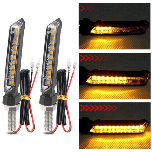 4x Motorrad LED Blinker Sequentiell Fahrlicht M8 12v E-geprüft Universal Roller - Bild 9 von 9