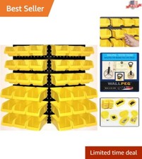 Heavy-Duty Polypropylene Pegboard Bins Made in USA - Craft & Garage Organizer