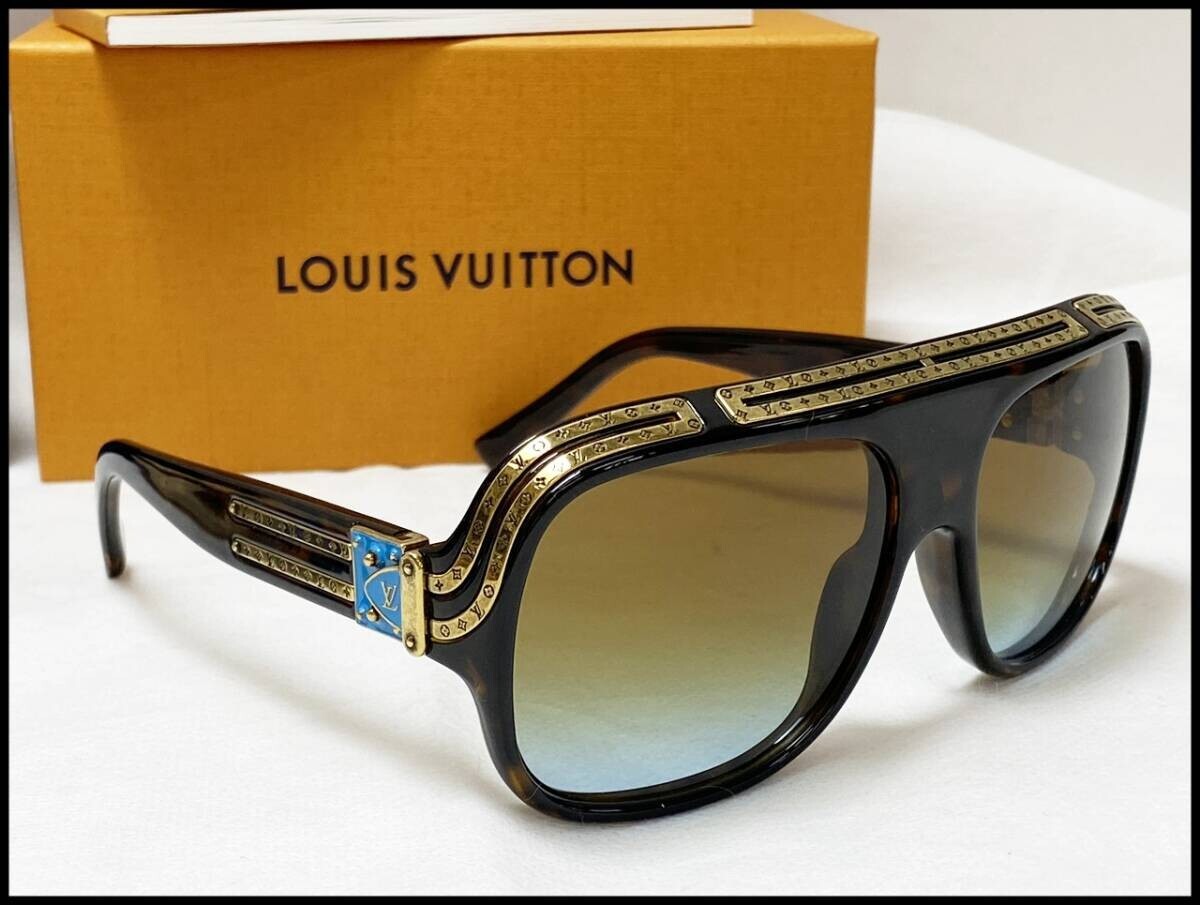 Louis Vuitton Z2517U Sunglasses, Tortoise 1.0 Millionaire Black