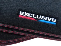 Exclusive FußMatten FüR Hyundai Ix35 Bj.2010-2015 Velours Doppelnaht Auschrift