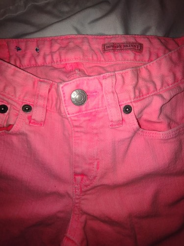 Sz 10 Polo Ralph Lauren Demin Jean Pants Girls BIG Pony Embroidered Slim Fit - Picture 4 of 7