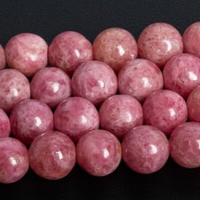 Genuine Natural Rose Pink Rhodonite Beads AA Round Loose Beads 6/7/8/9/10/11MM