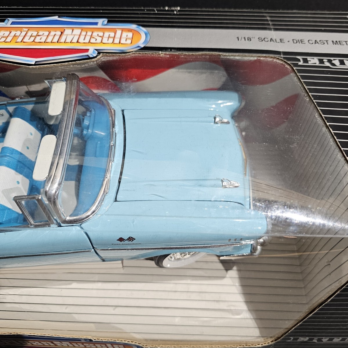 1957 Chevrolet Bel Air Convertible 1:18, türkis, ERTL (Gebraucht) in Zofingen für CHF 25 – mit Lieferung auf kaufen