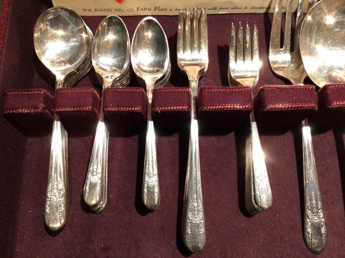 Wm Rogers REFLECTION Pranzo Piatto Extra Originale Rogers 1939 47 pz con petto - Foto 3 di 12