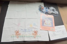 Bucilla Gallery of Stitches Angel Babies Linen Angel Doll 33221 finished embr.