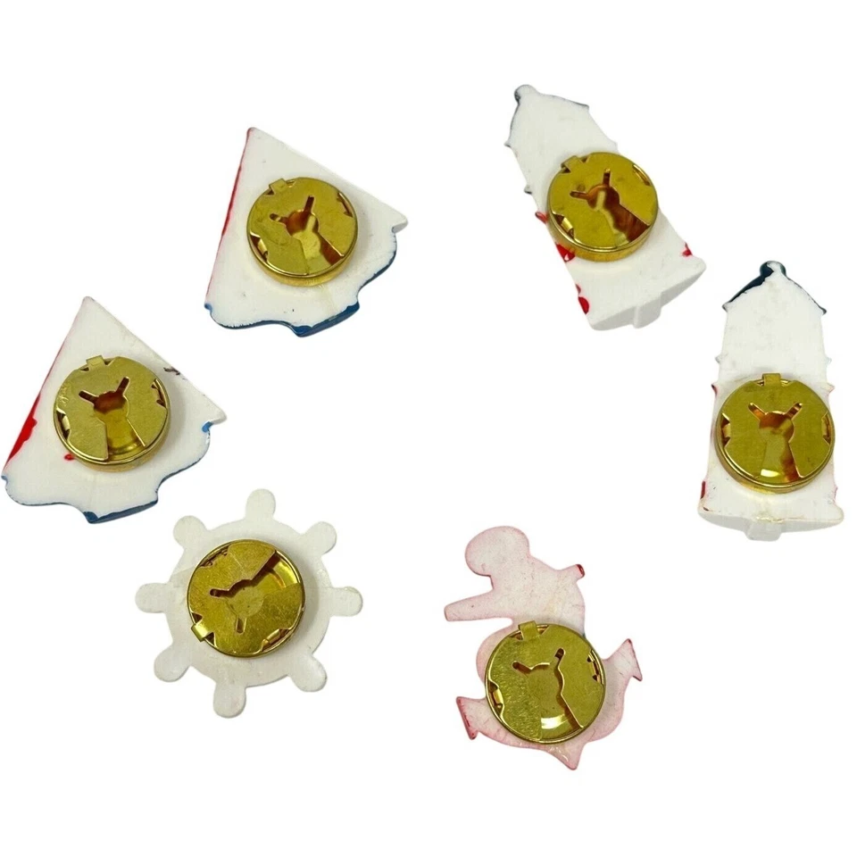 Nautical Theme Button Covers Red White Blue Light House Boat Anchor Crafter Lot - Image 2 of 4