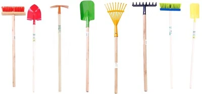 Gartengeräte Set Kinder Gartenwerkzeug Schaufel Besen Harke Rechen Laubrechen