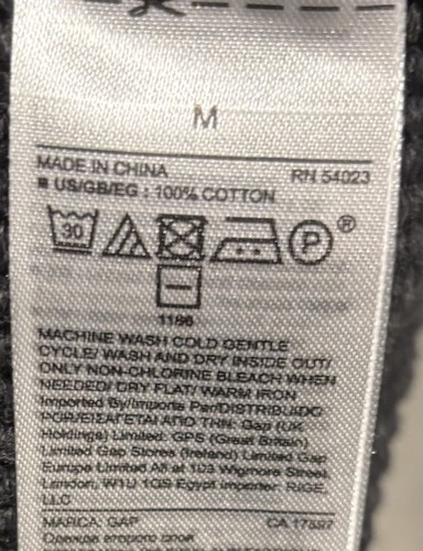 GAP Maternity Comfy Tunic Length Turtleneck Cable Knit Sweater Medium Charcoal - Picture 4 of 4