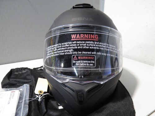 NEW Sena Outrush R Modular Black Full Face Safety Helmet Size Large 908904 - 第 8/20 張圖片