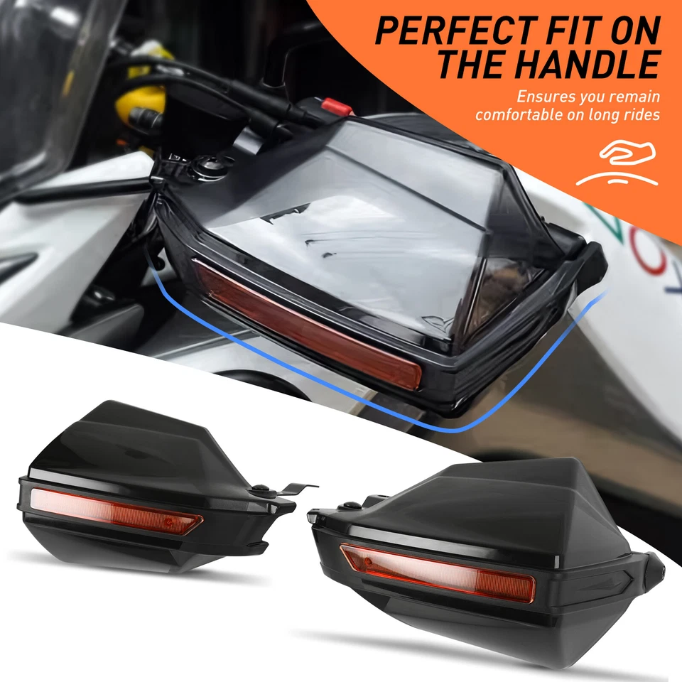 7/8 英寸摩托车黑色护手挡风板适用于 Triumph Bonneville T120 T100 — 第 4/4 张图片