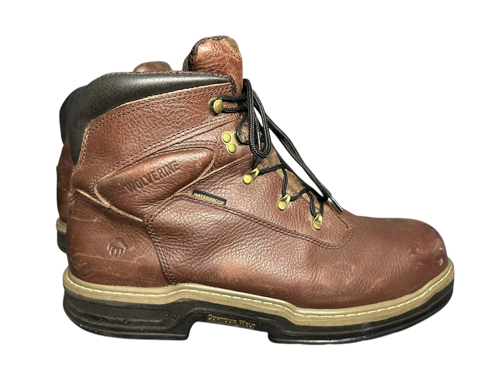 Wolverine Mens Size 14 Brown Buccaneer 6 Inch Waterproof Work Boots