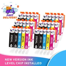 30PK Ink PGI-250XL CLI-251XL Set Chip For Canon PIXMA MX722 MX922 IP7220 Printer
