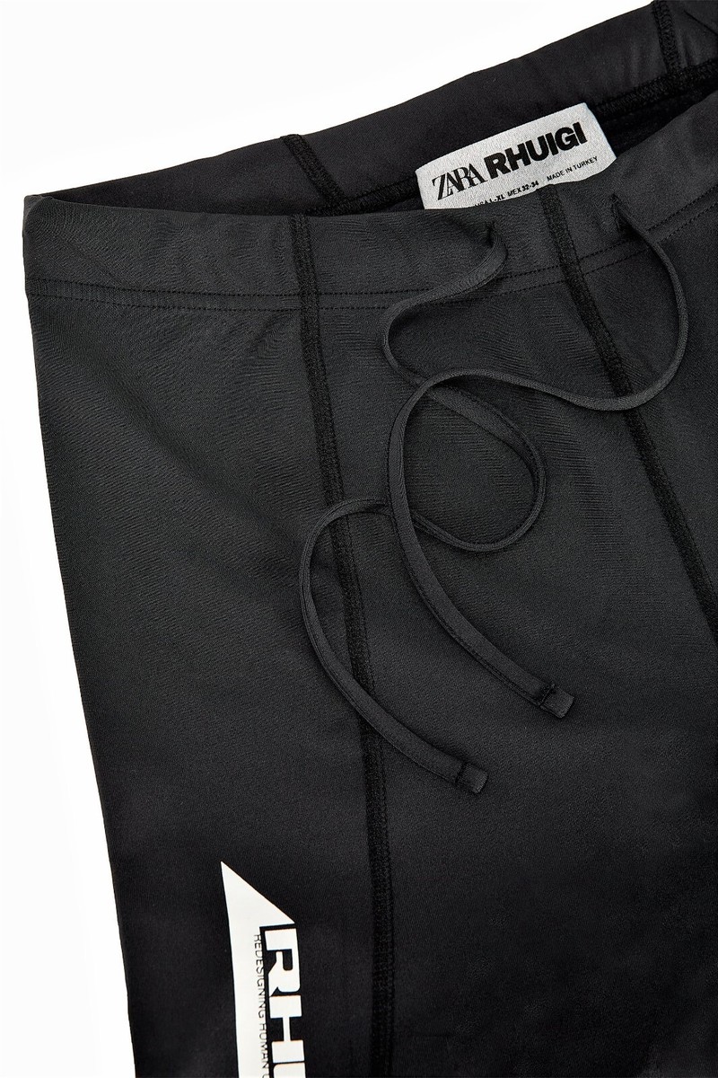 ZARA x RHUIGI RHUDE Logo Stretch Track Pants Men's Skinny Fit