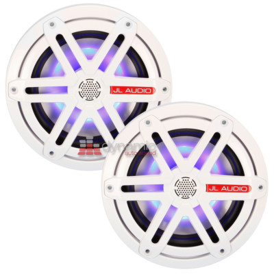 Jl Audio Mx770 Ccx Sg Wld B 7 7 Coaxial Speakers White Sport Grilles W Blue Led Ebay