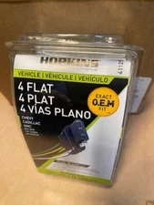Hopkins 41125 4 Flat Dual Tow Plug-In Simple Wiring Harness Connector (NEW)