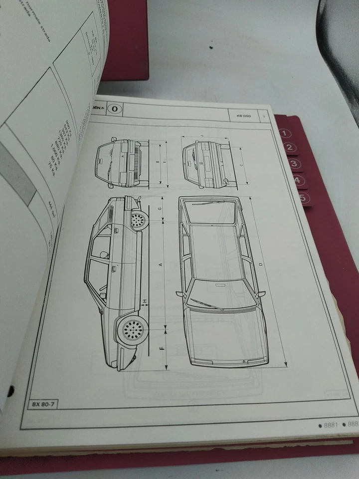 Manuale Uso Manutenzione Citroen BX PH 0888 Auto Epoca - Immagine 4 di 4