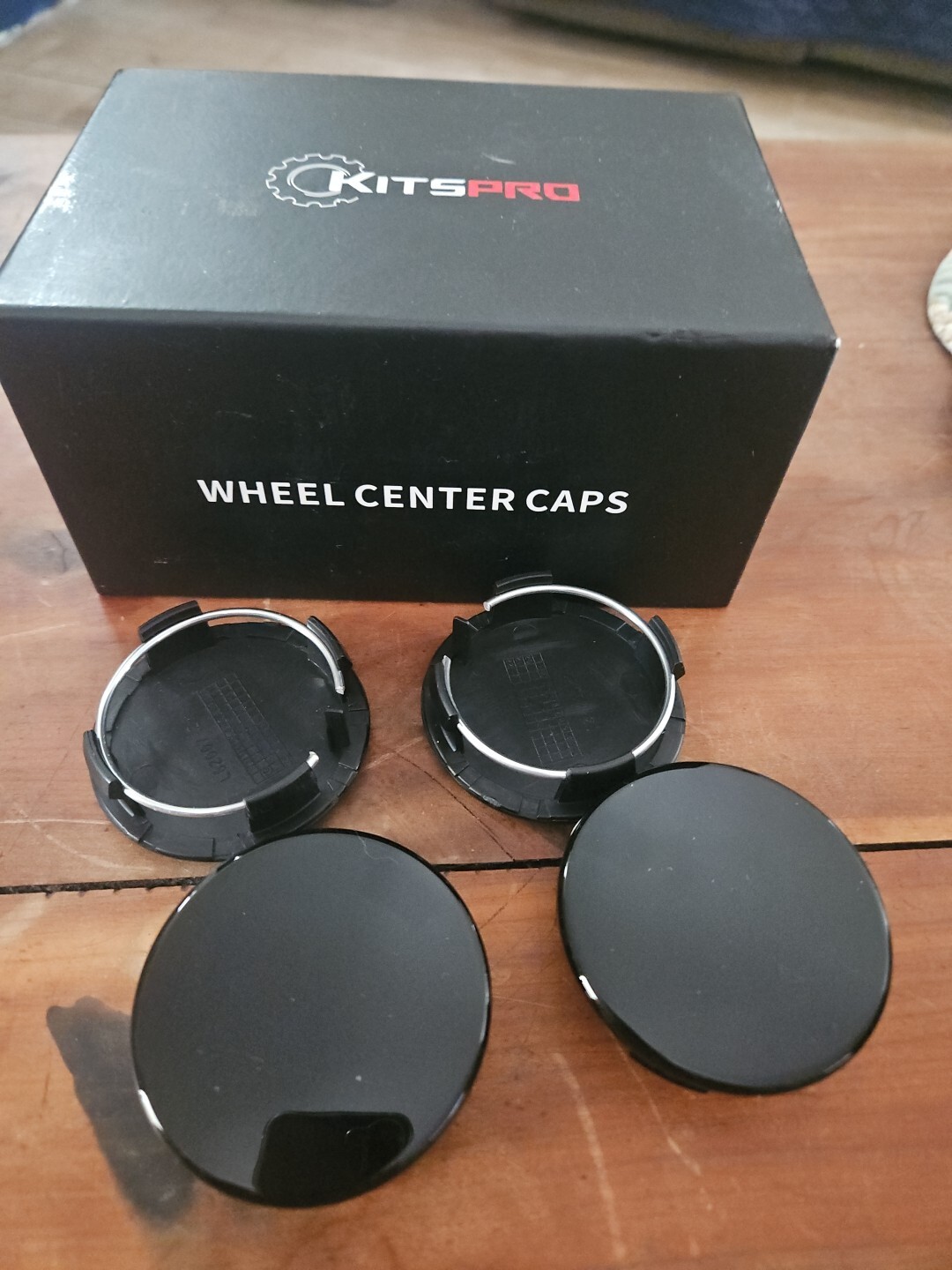 Set Of 4, KitsPro Wheel Center Caps, Black Gloss eBay