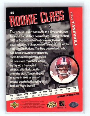 1996 Rookie Class Steve Taneyhill Rookie Jacksonville Jaguars #45