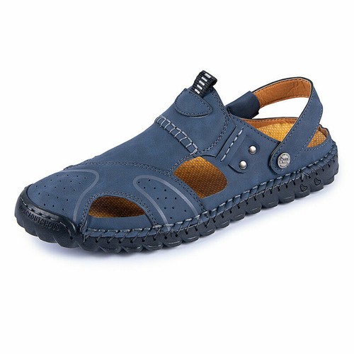 New Mens Sandals Beach Slingbacks Shoes Closed Toe Sports Walking Non-Slip Flats - Picture 14 of 16