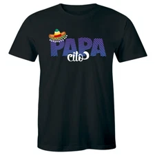 Papacito with Sombrero Men's T-Shirt Father's Day Gift Papa Daddy Tee