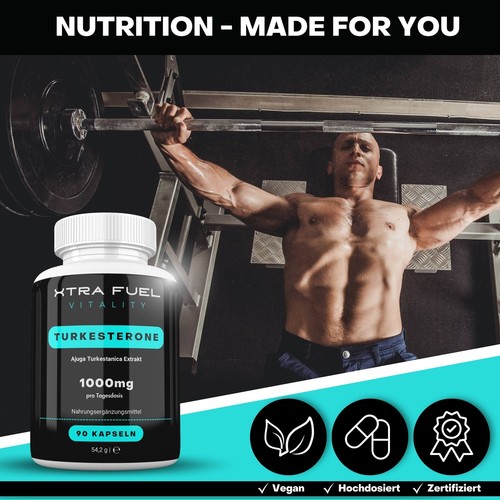 Turkesterone 1000mg | 90 Kapseln hochdosiert + geprüft | Beliebt bei Kraftsport - Bild 4 von 12