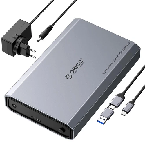 Aluminium Boîtier Disque Dur 35 USB-C 3.2 Gen 2 6Gbps Externe HDD Boitier pou...