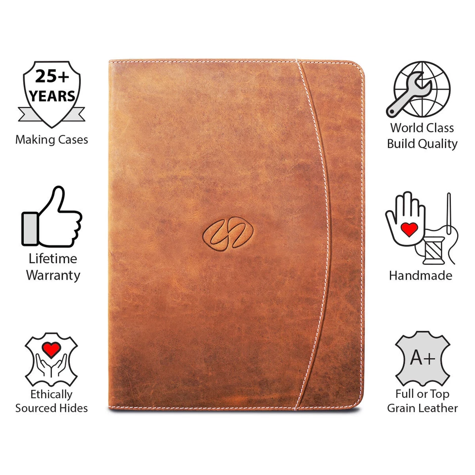 MacCase Premium Leather 2024 Case for 13 iPad Air | Protective Smart Cover - Image 3 of 4