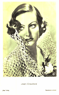 Joan Crawford *   Original Ross Postkarte Postcard * Nr. 1588 g