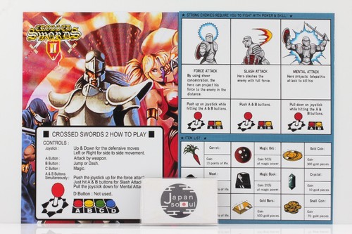 SNK NEO GEO AES Cross Sword II 1995 Game Software MVS conversion product Japan - Picture 9 of 24