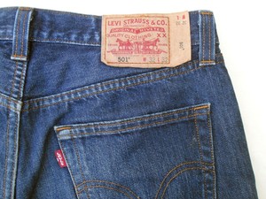 PANTS LEVI's STRAUSS 501 men's jeans size W32 L32 dark blue Button fly cotton | eBay