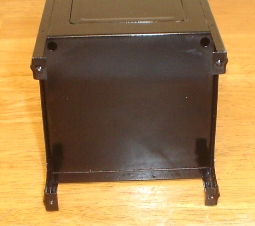Vintage Black Pressed Steel Mailbox / Mail Box Coin Bank with Key - Picture 7 of 7