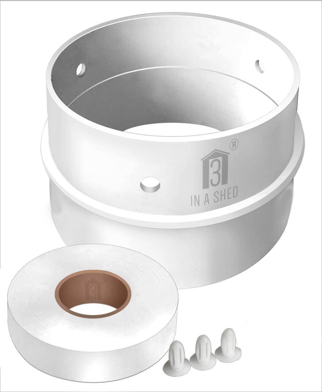 BOSCH Tumble Dryer VENT HOSE CONNECTOR 4"" 102mm WITH FIXING STUDS & TAPE