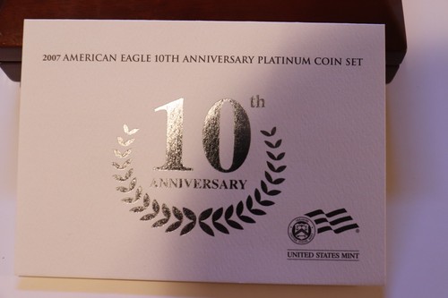2007-W American Eagle 10th Anniversary Platinum Coin Set, PCGS PR70 & PR69 DCAM. - Picture 12 of 16
