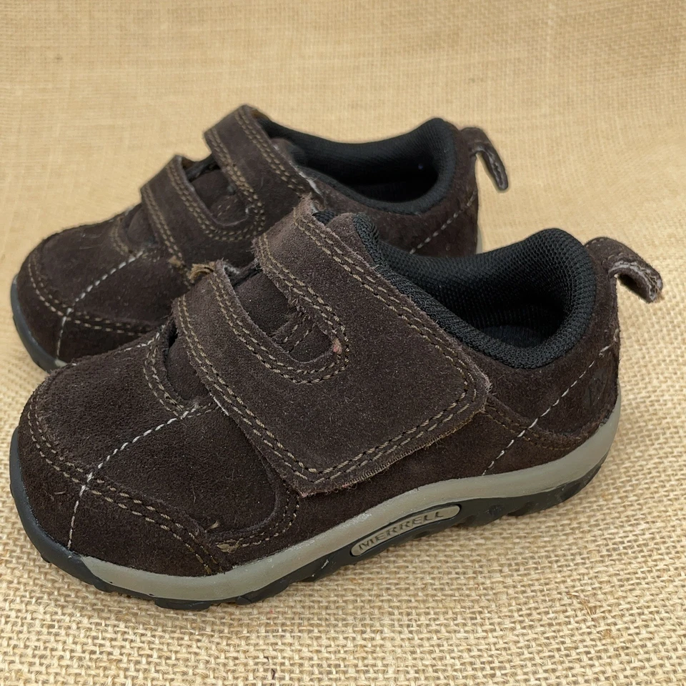 Zapatos Merrell Niños Pequeños Talla 5 Jungle Correa Gancho y Lazo Junior Espresso Marrón Foto 3 de 4