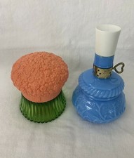 Vintage Avon Glass Empty Perfume Bottles Field Flowers preowned EMPTY Bottles