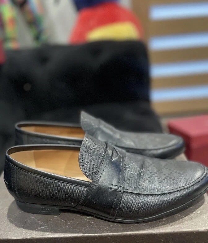 Mocassins noirs Gucci pour hommes Hilary Lux Diamente / Hilary Lux T.Moro