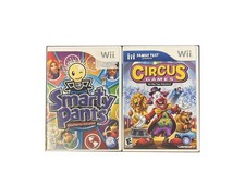 🌈✧˚ ༘ ⋆｡˚ FAMILY GAME NIGHT 3 🌈✧˚  Smarty Pants & Circus Games (Nintendo  Wii)