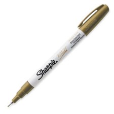 Paint Markers, Extra Fine Point, Metallic Gold Ink