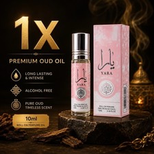 Lattafa Yara Roll-On Perfume Oil, 10ml, Sweet Vanilla Musk