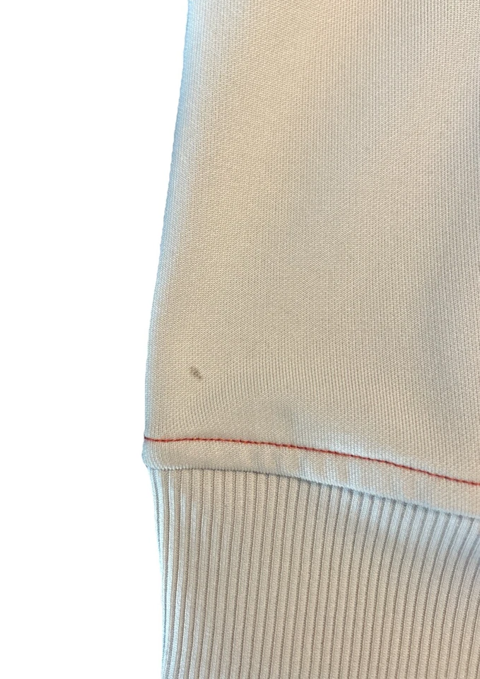 Винтажный Y2K 2000'S Roxy Track куртка молнии бежевый и оранжевый средний - Изображение 4 из 4