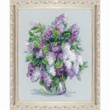 RIOLIS® Gentle Lilac Kit & Frame Counted Cross-Stitch