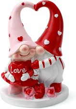Valentines Gnomes Decor - Valentine Gnome Figurines Decorations for Home Table O