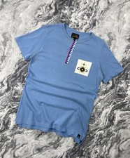 Vivienne Westwood Embroidered Lace Orb T-Shirt Indigo Men Size M Blue