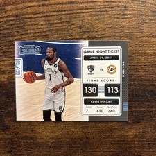 2021-22 Panini Contenders - Game Night Ticket Kevin Durant #13