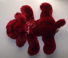 Dan Dee BIG 19" Valentine's Dog Plush Collector's Choice Animal Floppy Red