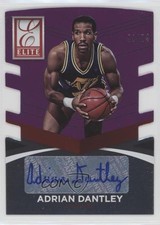 2014 Donruss Elite Status Signatures Purple Die-Cut /74 Adrian Dantley Auto 0i8