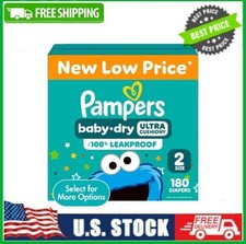 Pampers Baby Dry Diapers Size 2, 180 Count Select for More Options