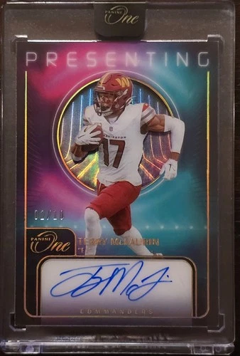 2023 Panini One Terry McLaurin Auto /10 Commanders Presenting SSP Case Hit
