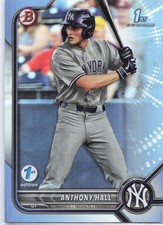 Anthony Hall 2022 Bowman Draft 1st Edition #BD-97 Sky Blue