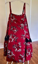 NWT Torrid Retro Bow Pocket Fit Flare Bryne Floral Red Sz 20